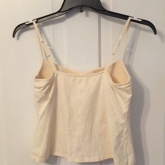 Cream Tank with Adjustable Underwire Bra Sz 38C - Picture 3 of 3